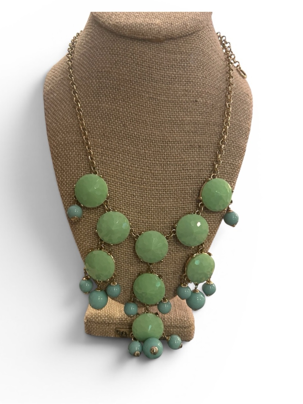 J Crew Green Statement Bib Necklace